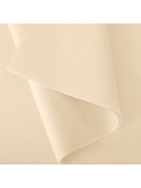 Šilkinis popierius 50x70cm, kreminės sp. (24 lapai)