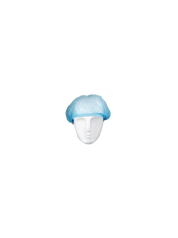 Vienkartinės gofruotos kepuraitės, mėlyna (100vnt.)