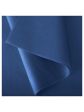 Šilkinis popierius 50x70cm, tams. mėlynos sp. (24 lapai)
