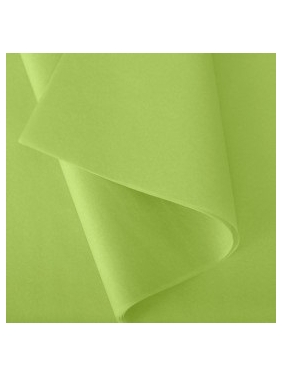 Šilkinis popierius 50x70cm, žalio obuolio sp. (24 lapai)
