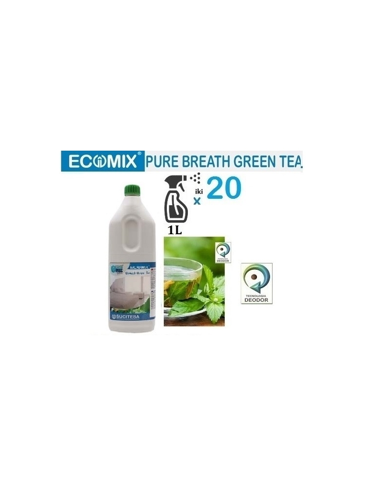 Žalios arbatos gaiviklis orui ir tekstilei ECOMIX BREATH GREEN TEA 1L (koncentratas)