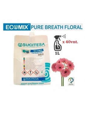 Gėlių kvapo gaiviklis orui ir tekstilei ECOMIX BREATH FLORAL, 2L (papildymas)