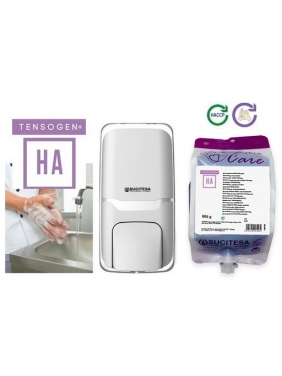 Higieniškas rankų plovimo gelis TENSOGEN HA (kapsulė) su baltu dozatoriumi