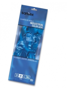 Antibakterinės nitrilo pirštinės Santex Industrial Nitrile (12 porų)