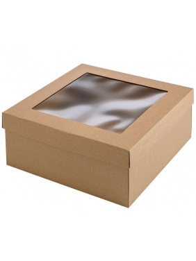 Dviejų dalių dėžutė 310x310x120mm (ruda/juoda)