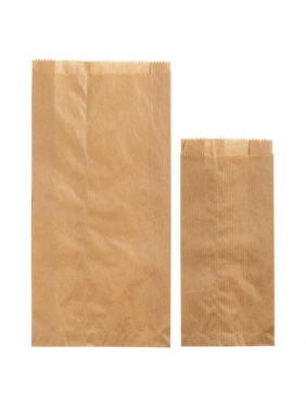 Popieriniai maišeliai maistui 110x55x240 mm (250vnt.)