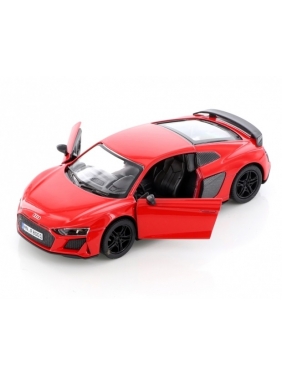 KiNSMART automobilis,2020 Audi R8 Coupe, raudonas