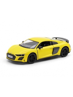 KiNSMART automobilis,2020 Audi R8 Coupe, geltonas