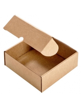 Dėžutė su langeliu dovanoms 15x15x50mm (ruda)