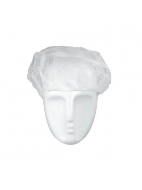 Vienkartinės kepuraitės - beretės, baltos (100vnt.)