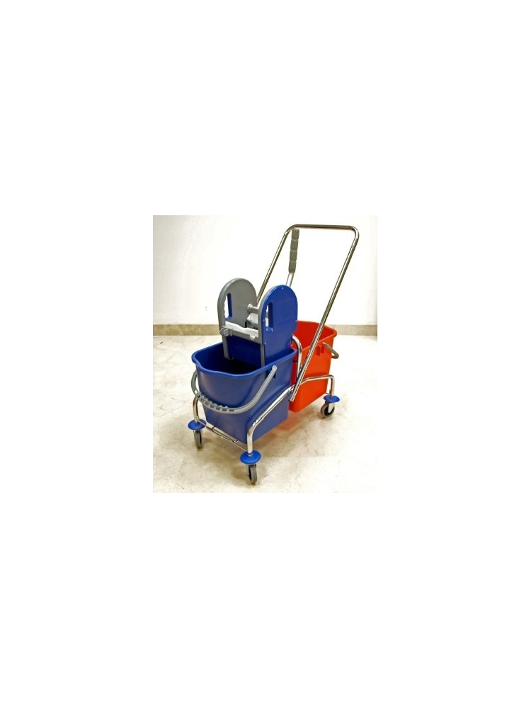 Valymo vežimėlis CARRO CROMADO 2x25 L